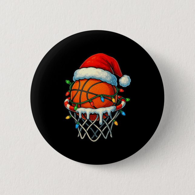 Christmas Basketball Ice Cream Drip For Boys Kids  Knapp (Framsida)