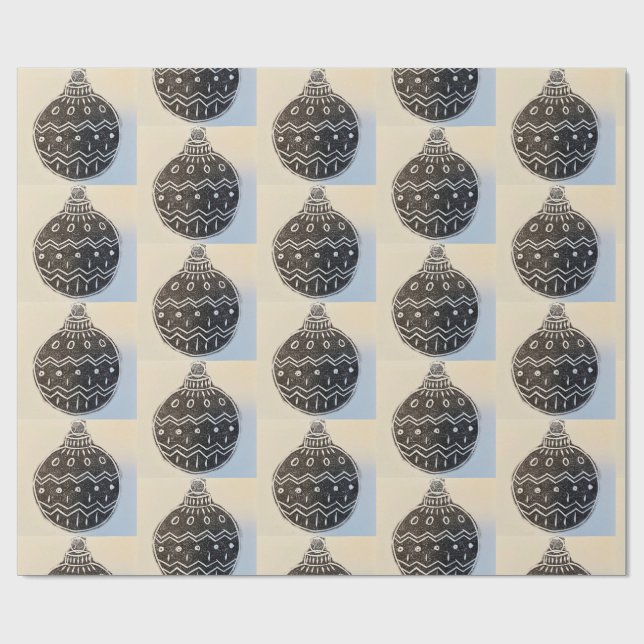 Christmas Bauble Wrapping Paper Presentpapper (Platt)