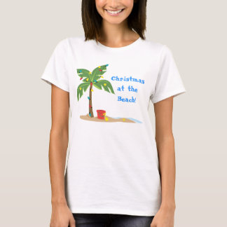 CHristmas Beach Scene T Shirt