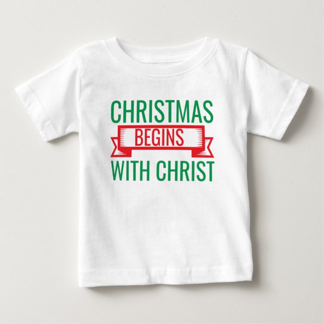 Christmas Begins with Christ-15523 T-Shirt Hoodie (Framsida)