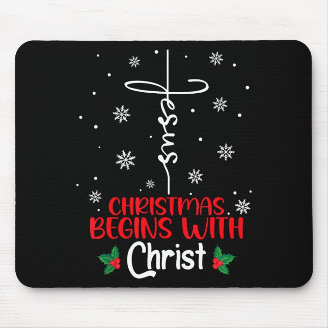 Christmas Begins With Christ Religious Christmas X Musmatta (Framsidan)
