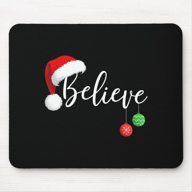 Christmas Believe In Santa Claus Funny Xmas Family Musmatta (Framsidan)