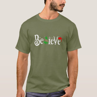 Christmas Believe In Santa Claus Xmas Matching Fam T Shirt