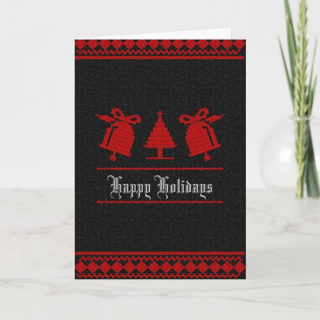 Christmas bells greeting card kort (Framsida)