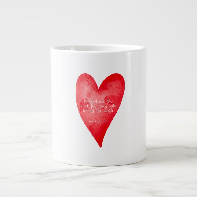 Christmas Bible Mug Matthew 5:5 Jumbo Mugg (Framsidan)