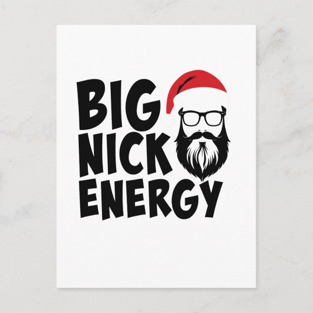 Christmas Big Nick Energy Vykort (Framsida)