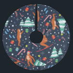 christmas bigfoot sasquatch Santa yeti Julgransmatta Borstad Polyester<br><div class="desc">christmas bigfoot sasquatch tomyeti ,  sasquatch,  bigfoot,  yeti, christmas sasquatch,  christmas bigfoot,  christmas yeti, Santa squatch,  Santa bigfoot,  Santa yeti</div>