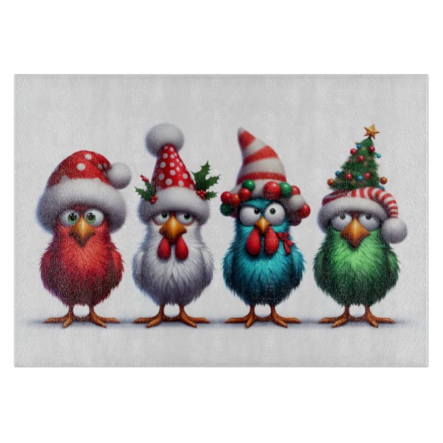 CHRISTMAS BIRDS Cutting Board (Framsidan)