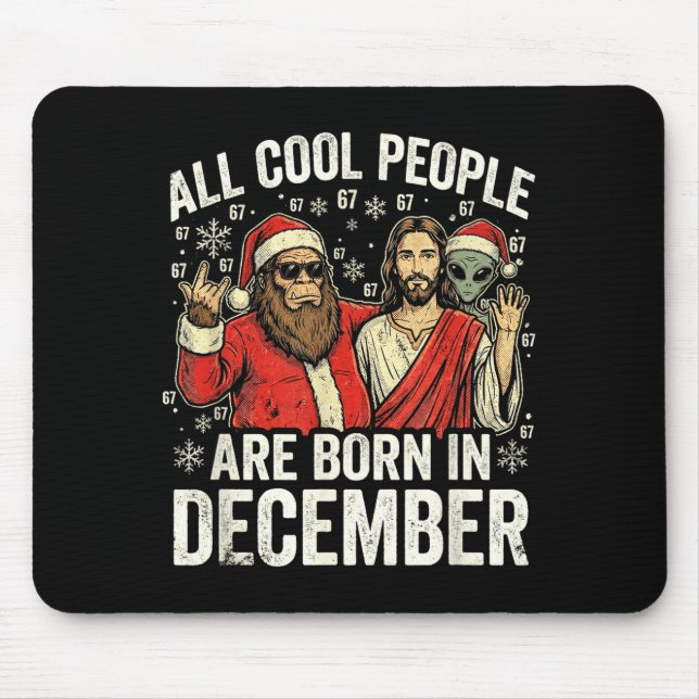 Christmas Birthday Humor Funny Jesus Born In Decem Musmatta (Framsidan)