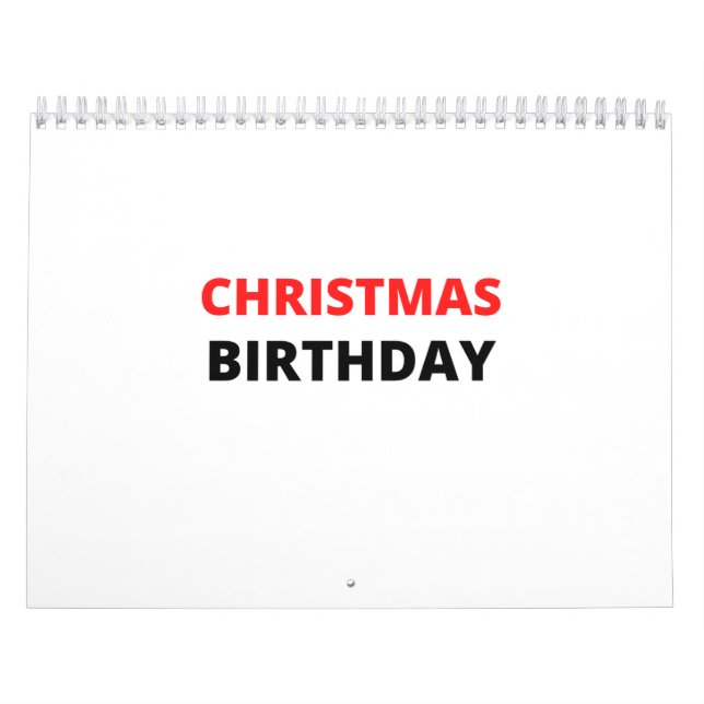 CHRISTMAS BIRTHDAY KALENDER (Omslag)