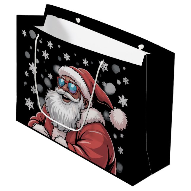 Christmas Black African American Santa Xmas  (Framsidan Vinklad)