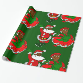 Christmas black jultomten fru presentpapper