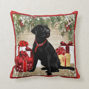 CHRISTMAS BLACK LABRADOR KUDDE