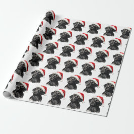 Christmas Black Labrador Presentpapper
