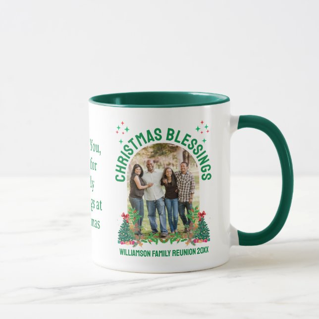 CHRISTMAS BLESSINGS FAMILY REUNION Matching Group Mugg (Höger)