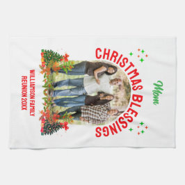 CHRISTMAS BLESSINGS Family Reunion Souvenir Kökshandduk