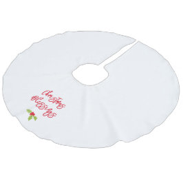 Christmas Blessings Holly Festive Holiday Faith Julgransmatta Fusklinne