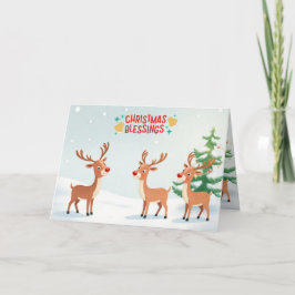 Christmas Blessings Kort