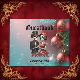 Christmas Bone Romance, A festive skeleton couple. Gästböcker