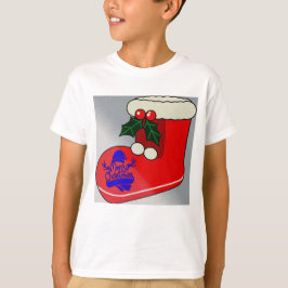 Christmas Boot Design - Kid's T-Shirt