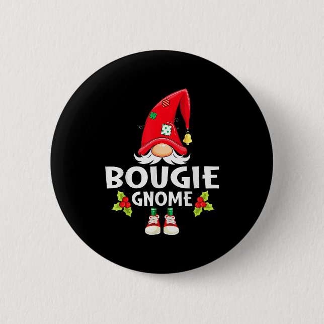 Christmas Bougie Gnome X-mas Family Matching  Knapp (Framsida)