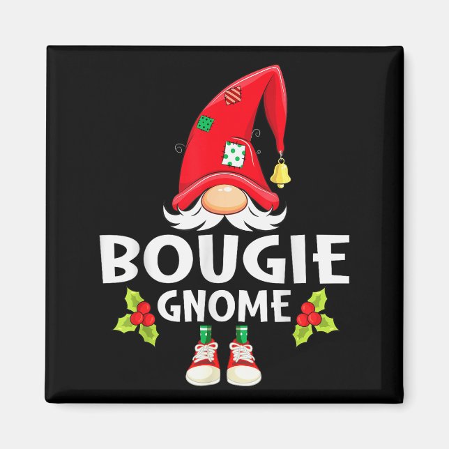 Christmas Bougie Gnome X-mas Family Matching  Magnet (Framsidan)