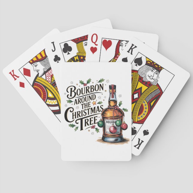Christmas Bourbon Playing Cards Casinokort (Baksidan)