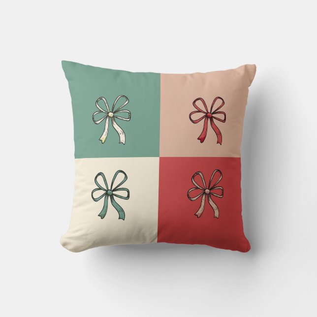 christmas bow conquette kudde (Framsida)