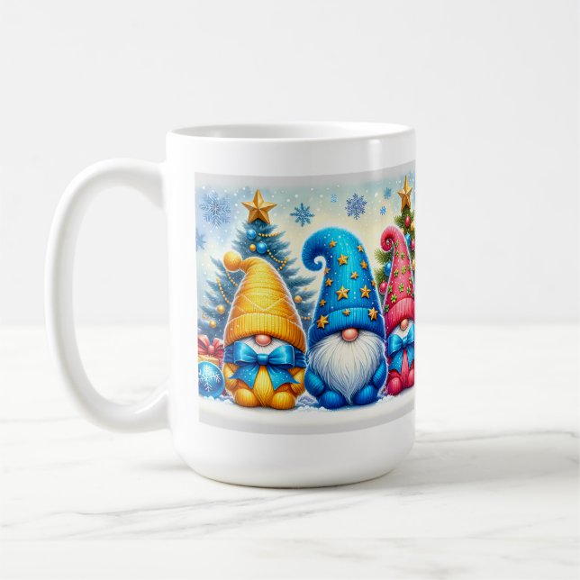 Christmas Bow Gnomes Kaffemugg (Vänster)