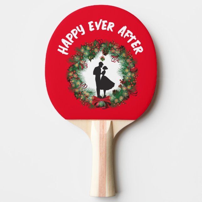 CHRISTMAS BRÖLLOP PING PONG PADDLE PINGISRACKET (Framsidan)