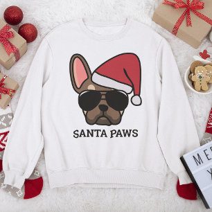 Christmas Brown Tan French Bulldog Sweatshirt T Shirt