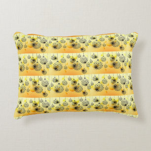 **CHRISTMAS BULSB** PILLOW MED "GULT" BAKSID PRYDNADSKUDDE