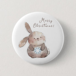 Christmas Bunny and Snowflake, personalized Knapp