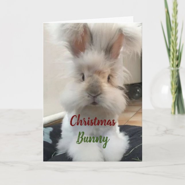 **CHRISTMAS BUNNY FOR MY HONEY" HELGKORT (Framsida)