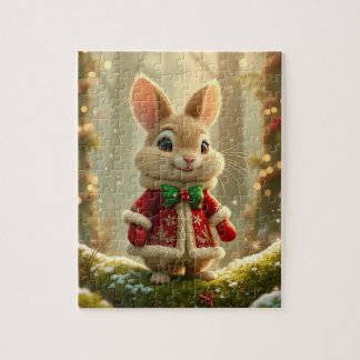 Christmas Bunny Puzzle Pussel