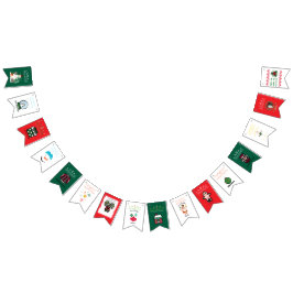 Christmas bunting banner vimplar