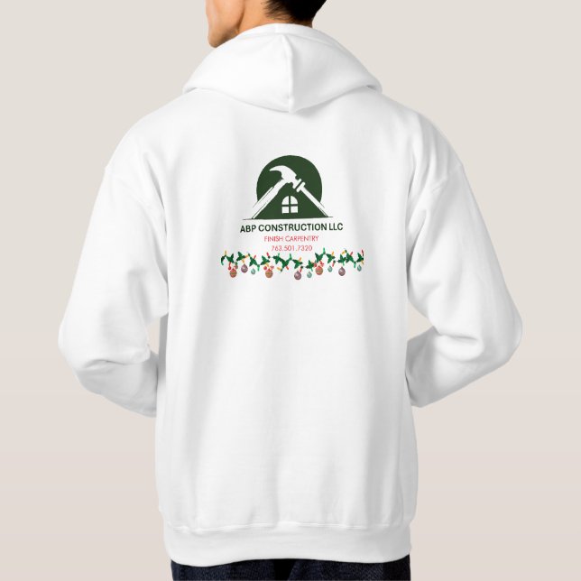 Christmas Business ABP Construction  Hoodie (Baksida)