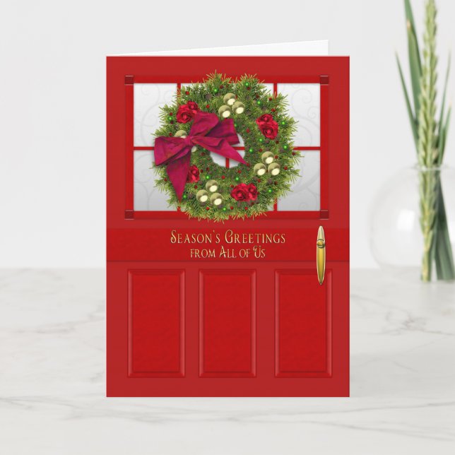 CHRISTMAS, Business, Red Door/WAN, Alla vi Helgkort (Framsida)