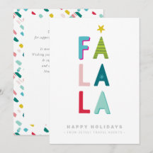 CHRISTMAS BUSINESS THANKS modern typografi falala