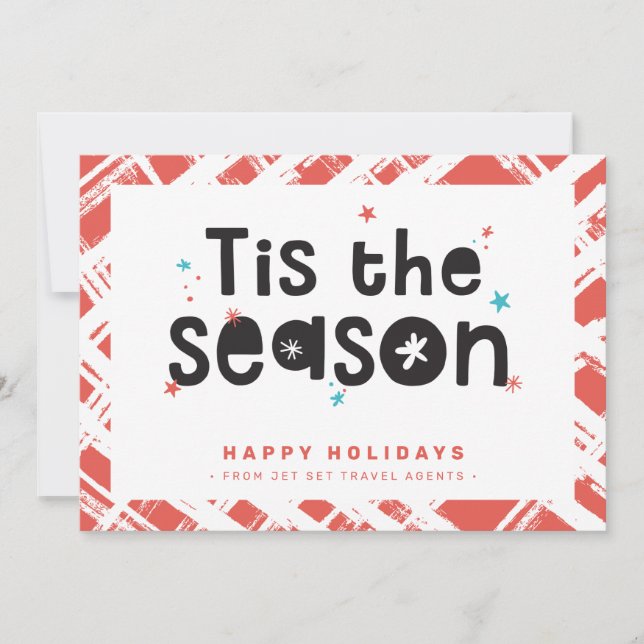 CHRISTMAS BUSINESS THANKS roligt är säsongofferten Inbjudningar (Framsida)