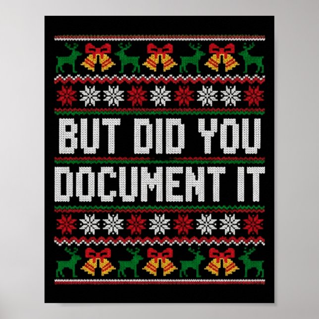 Christmas But Did You Doent It Ugly Office Party L Poster (Framsidan)