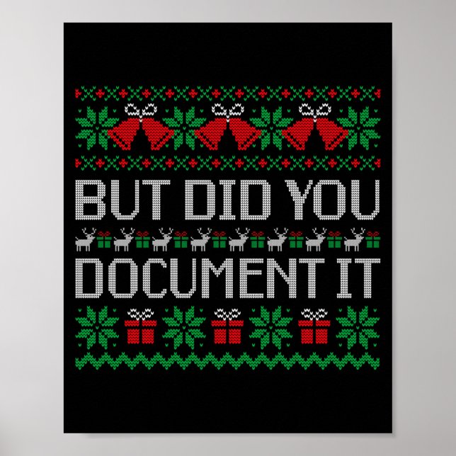 Christmas But Did You Doent It Ugly Office Party S Poster (Framsidan)