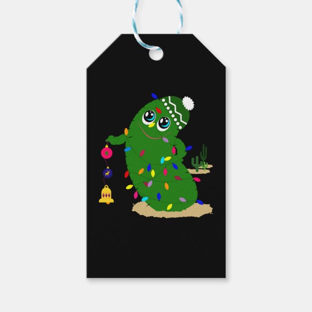 christmas cactus presentetikett (Framsidan)
