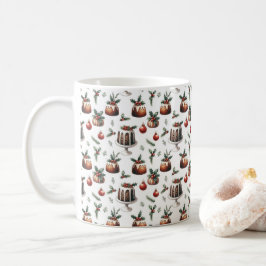 Christmas cake pattern kaffemugg