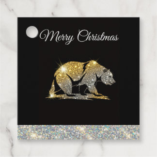 Christmas California Bear Gåvor Etiketter