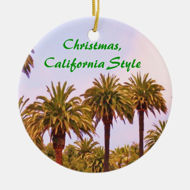 CHRISTMAS CALIFORNIA STIL ornament (Framsidan)