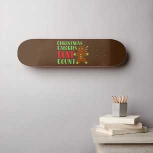 CHRISTMAS CALORIES RÄKNAR INTE MINI SKATEBOARD BRÄDA 18,5 CM