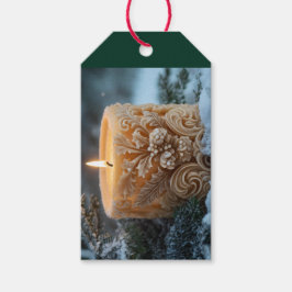 Christmas Candle Presentetikett