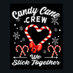 Christmas Candy Cane Crew 2025 Heart Holiday Famil Poster<br><div class="desc">Christmas Candy Cane Crew 2025 Heart Holiday Family Pajama</div>
