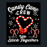 Christmas Candy Cane Crew 2025 Heart Holiday Famil Poster<br><div class="desc">Christmas Candy Cane Crew 2025 Heart Holiday Family Pajama</div>